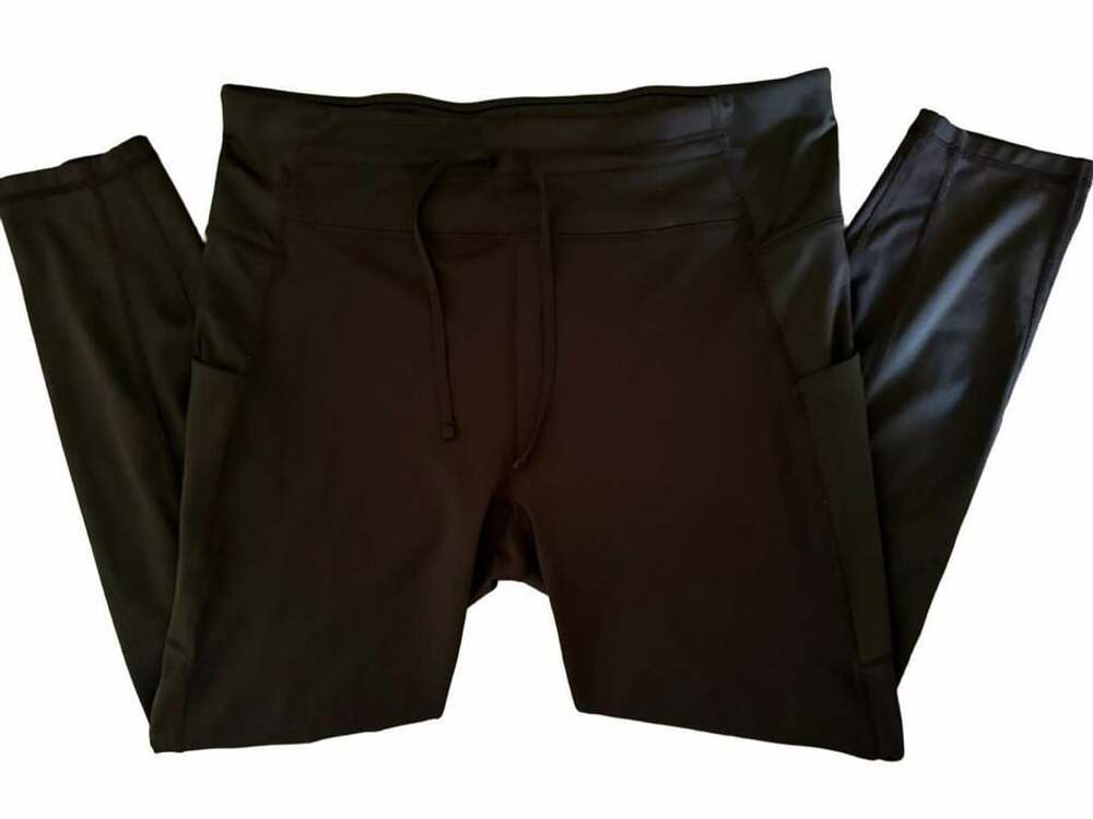 Fabletics UltraCool Made by Fabletics Black Leggings with Pockets and Drawstring